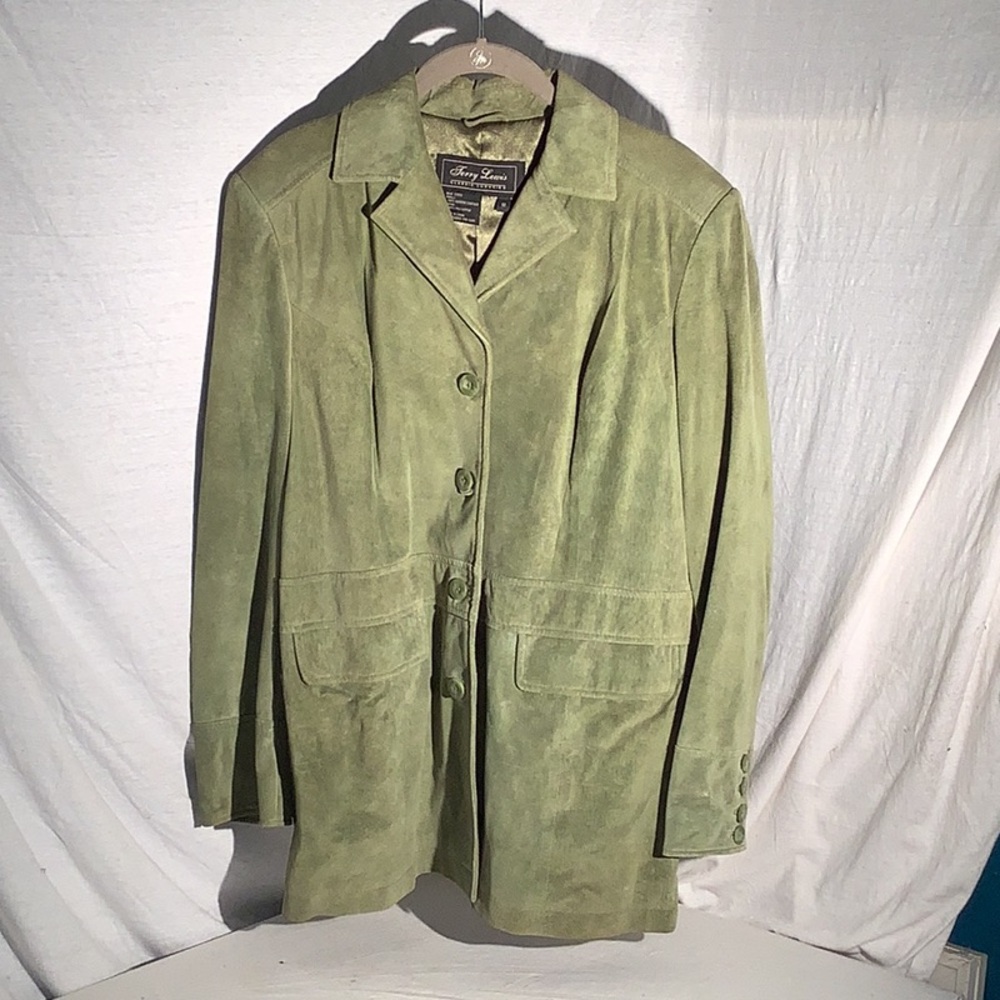 Terry Lewis green suede jacket